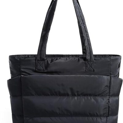 BAGSMART Tote Bag for Women Black Color