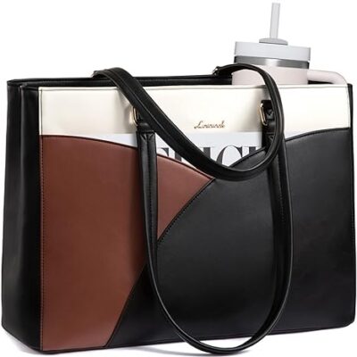LOVEVOOK Laptop Bag Black & Brown